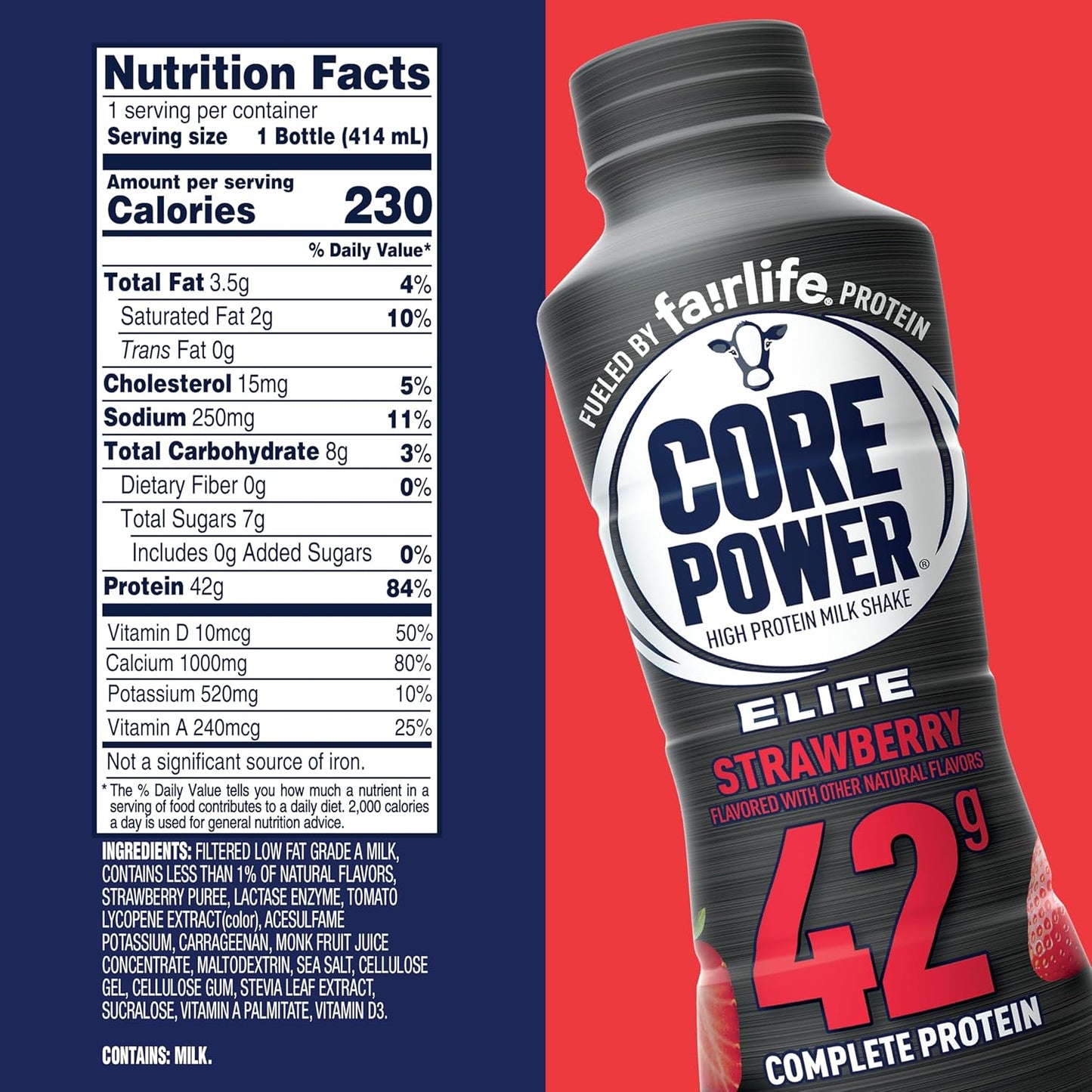 High Protein Shake, 42g Bottle, 14oz - Big Sale